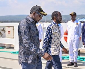 Kisumu Governor Anyang’ Nyong’o and Transport Cabinet Secretary Kipchumba Murkomen on October 9, 2023 PHOTO: COURTESY