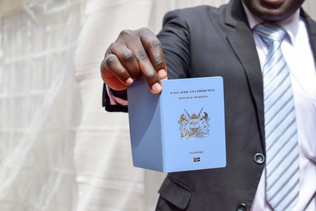 A person holding a Kenyan Passport PHOTO: COURTESY