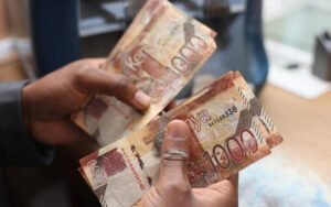 Counting wads of cash