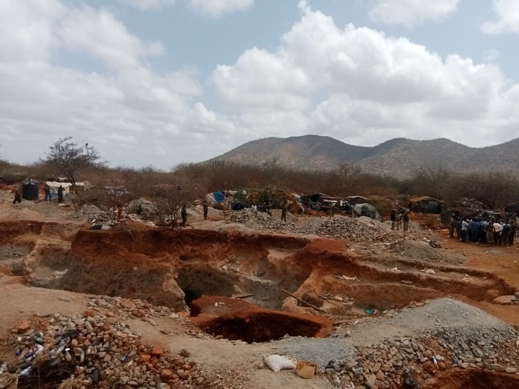 Hillo gold mining areas in Marsabit county.