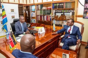 John Mbadi with PS Chris Kiptoo