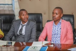 Samidoh and his former manager Moses Marite.