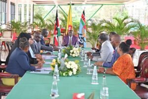 President William Ruto with the IEBC Selection Panel at State House.