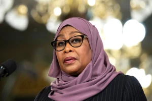 Tanzanian President Samia Suluhu.