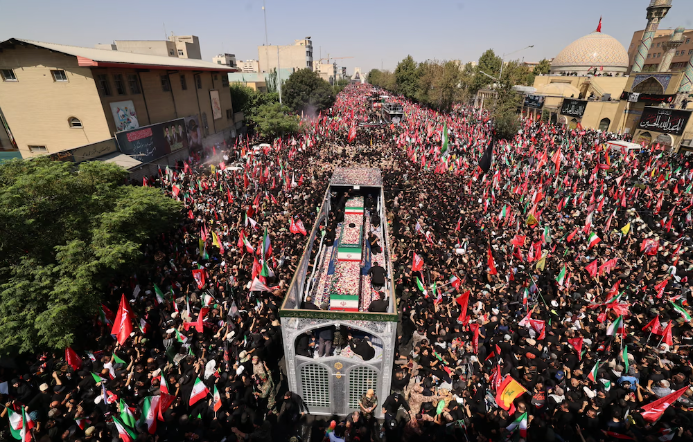 Millions flood Tehran as crowds gather for funeral of Ali Khamenei